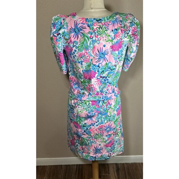Lilly Pulitzer Harriet Mandevilla Baby Paradise Petals Terry Dress Womens Size M - Picture 3 of 16